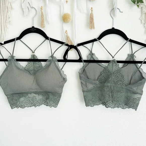 BOUTIQUE LACE RACERBACK BRALETTES - Picture 4 of 6